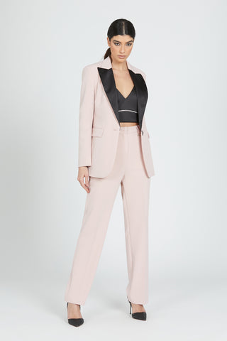 TJUBE high waisted trousers with back welt pocket