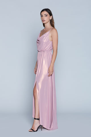 Abito KALOIU lungo S/M con arriccio vita più spacco più gala