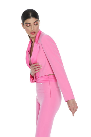 Giacca LUAC corta manica lunga con bottoncini più revers raso