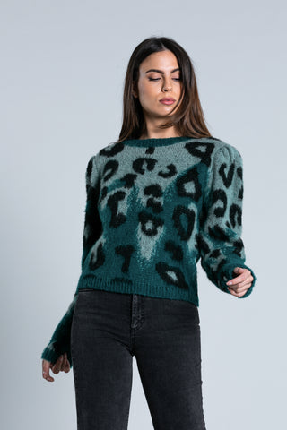Maglia PET manica lunga a sbuffo fant. maculata
