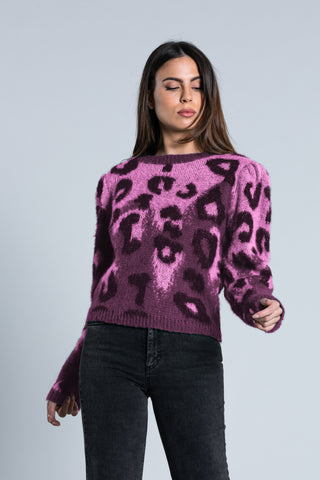 Maglia PET manica lunga a sbuffo fant. maculata
