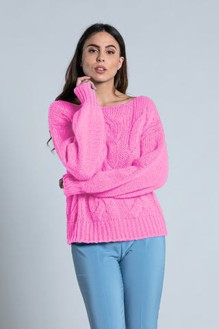 SOOUL long sleeve balloon boat neckline shirt. braiding