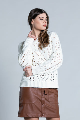 SEVER perforated raglan long sleeve shirt