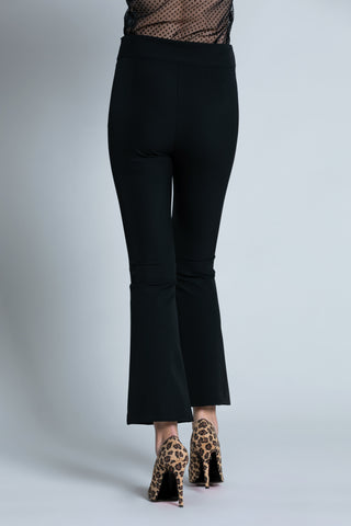 NORY high-waisted crop trousers with double zip