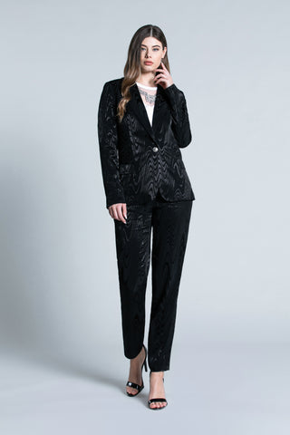 GIO high-waisted trousers with pleats and French pockets