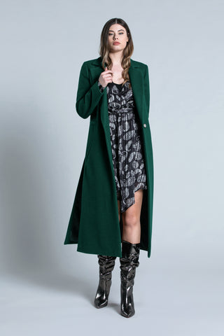 Abito ONDA corto manica lunga con spalline sc.incrocio con Cintura fant.foulard