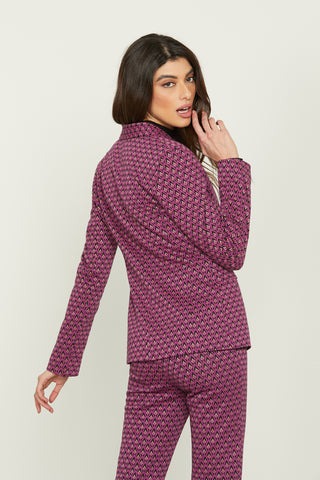 Giacca SONFETY_A manica lunga con patte micro fantasia