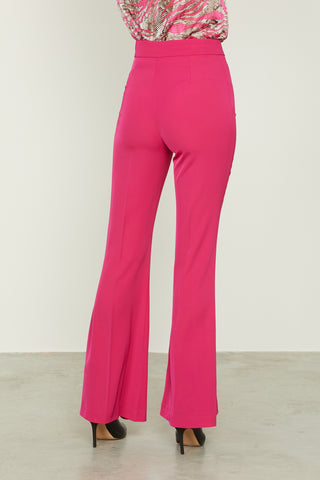 TARAZED trousers with flared waist and yoke plus zip