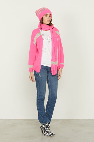 Jeans AILEEN vita alta crop 5 tasche con spacchetti fondo più rotture denim