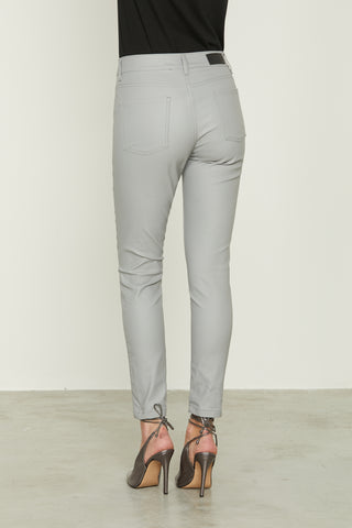 ECOPL high-waisted 5-pocket coated jeggings