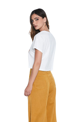 T-Shirt THINGHERS corta mezza manica con stampa wild soul più borchie