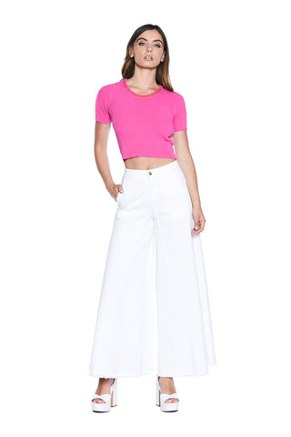 VRENTUN short half-sleeved shirt with ribbed collar edge