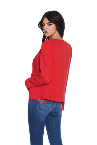 Giacca RALLYS corta manica lunga collo sciallato con punte