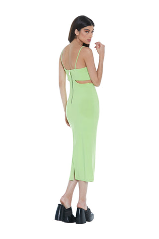 Abito HANAKO lungo con spalline più aperture fianchi