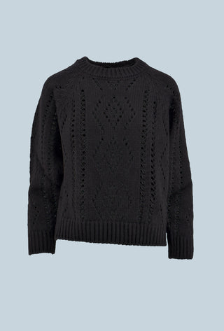 SEVER perforated raglan long sleeve shirt