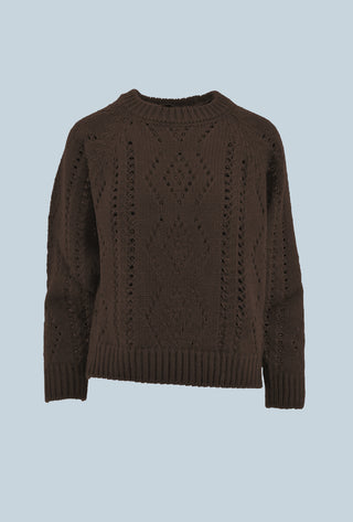 SEVER perforated raglan long sleeve shirt