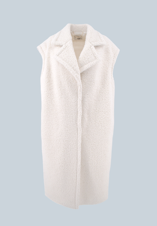 Cappotto NEZU lungo smanicato con tasche orsetto