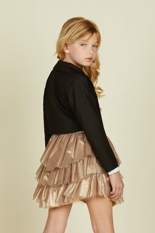 Short AIDA jacket with long sleeves and 6 buttons