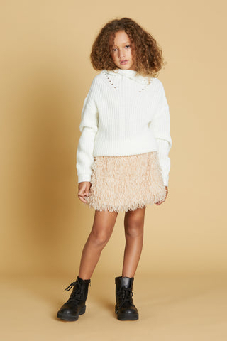 TUCANO short feather skirt