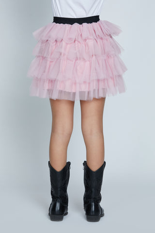 Gonna GORSE corta con balze tulle