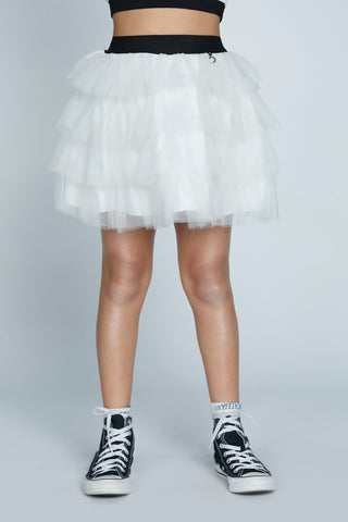 Gonna GORSE corta con balze tulle