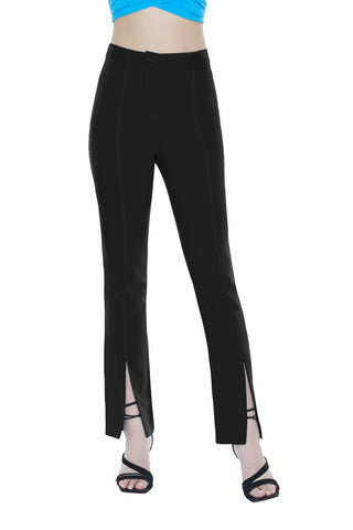 Panta SKAT vita alta con impunture più spacchi fondo più tasche filetto