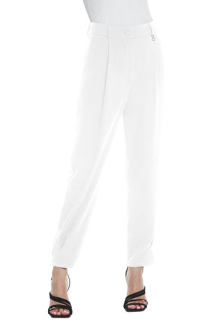 Pantalone AURORAS vita alta con cint.logo più tasche  francesi più pinces più piega baciata fdo