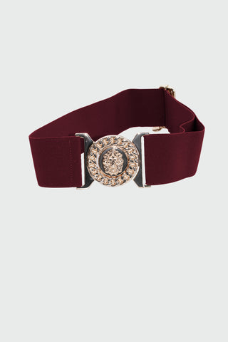 AYAKO belt with elastic plus lion buckle