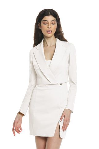 AZZAM short double-breasted long-sleeved jacket
