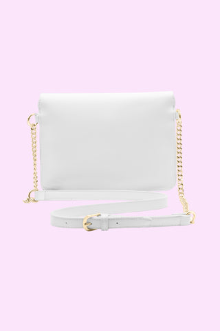 GLAM bag with shoulder strap plus studs and eco-leather logo