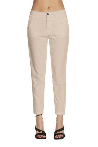 Panta CAROL_1 vita media chino slim fit gabardine