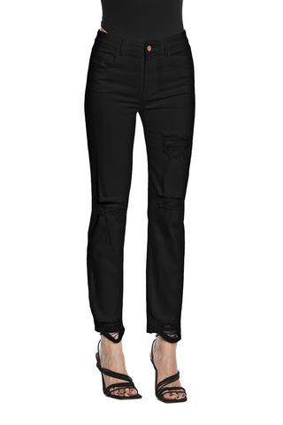 Panta CINDY_1 vita media 5tasche  con rotture cigarette fit bull