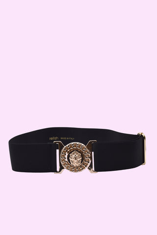 AYAKO belt with elastic plus lion buckle