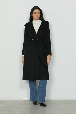 HARPER Long Coat W/Ts+Cloth Hood