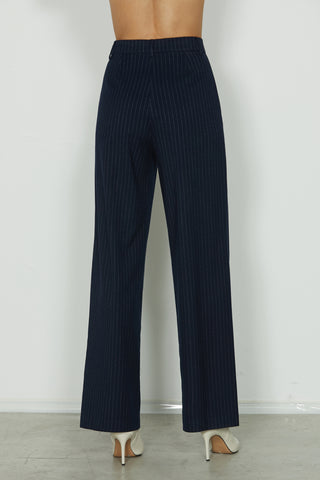 ALVARO wide trousers in pinstripe fabric