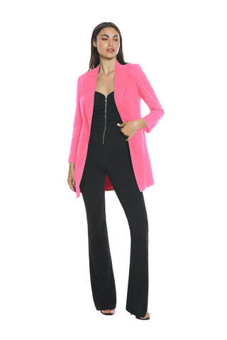 EUDIALITE long sleeve jacket 1 button plus pockets
