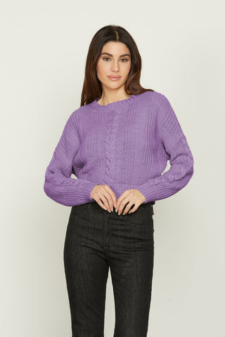 GRECIA short, long-sleeved braided shirt