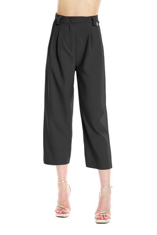 INKOS high-waisted capri pant with darts and French pockets
