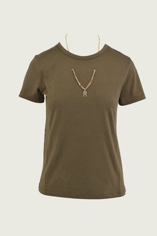 JACKSON half sleeve t-shirt with necklace and pendant