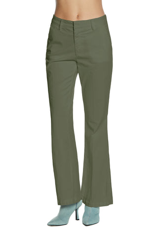 Panta KRISTEN_1 vita media chino flaire fit gabardine