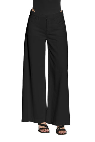 LINDA_1 medium waist 5 pocket wild fit bull trousers