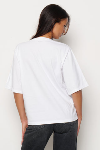 T-shirt ROMOALD mezza manica con pietre strass