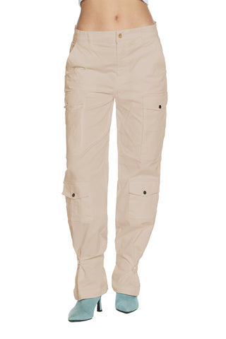 PATTY_1 high waist trousers with large pockets plus lace fdo cargo fit gabardine