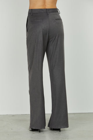 Panta AVEZ_J vita alta ampio applicazioni fiori strass