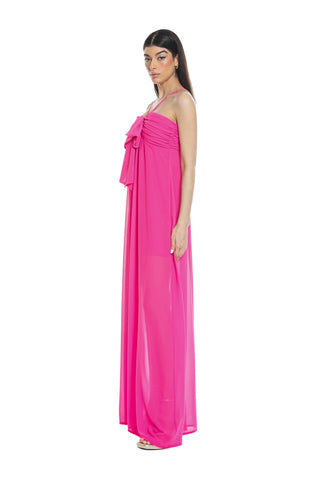 RAME dress, long top with bow and curls