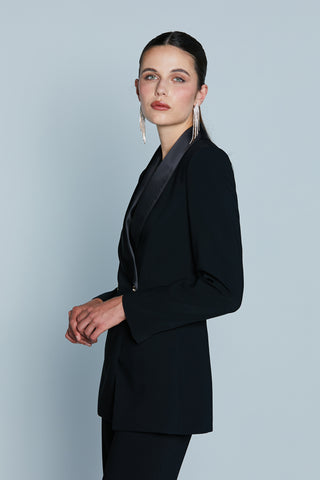 Giacca CELESTINO Spac con Revers Raso più Strass più