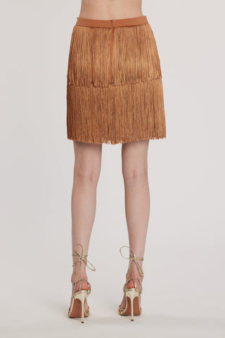 Gonna BONAVENTURA corta con frange più catena