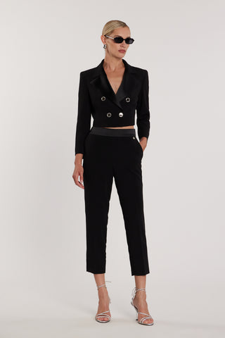 Giacca MACNEE maniche sette ottavi collo effetto giacca più doppia abbottonatura