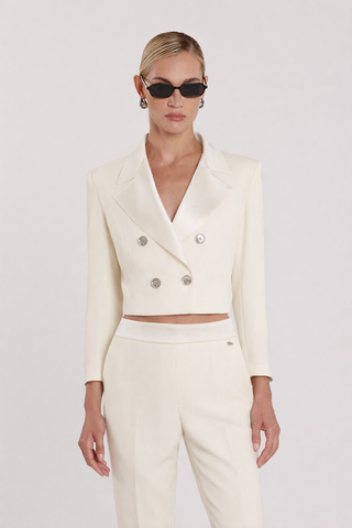 Giacca MACNEE maniche sette ottavi collo effetto giacca più doppia abbottonatura