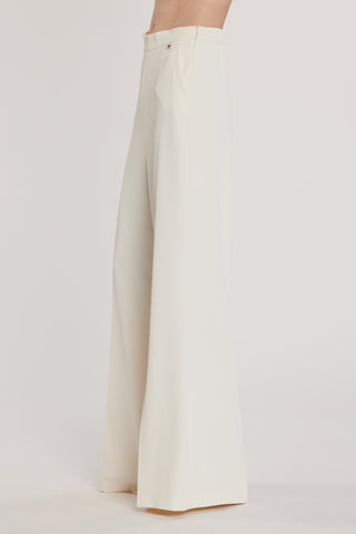 Pantalone GASMAN vita alta ampia più tasche più bustino con arricciatura